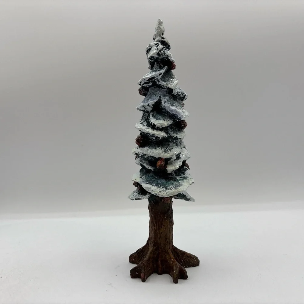 Department‎ 56 1991 Vintage Village Pole Pine Tree 5528-0 8” Cold Cast Porcelain